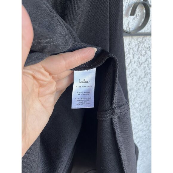 Lulus Home Before Daylight Black Dress - Size XL- Black - Picture 9 of 10